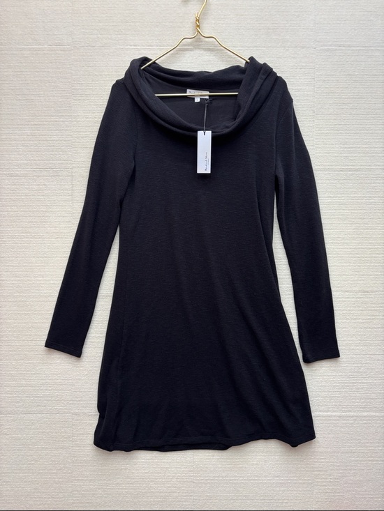 Michael Stars Dresses & Skirts - Michael Stars | Black Long-Sleeve Cowl Neck Women's Dress medium Beatrice tahoe
